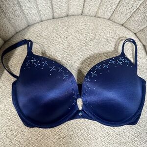 Victoria's Secret l Very Sexy Blue Push Up Bra with Rhinestones